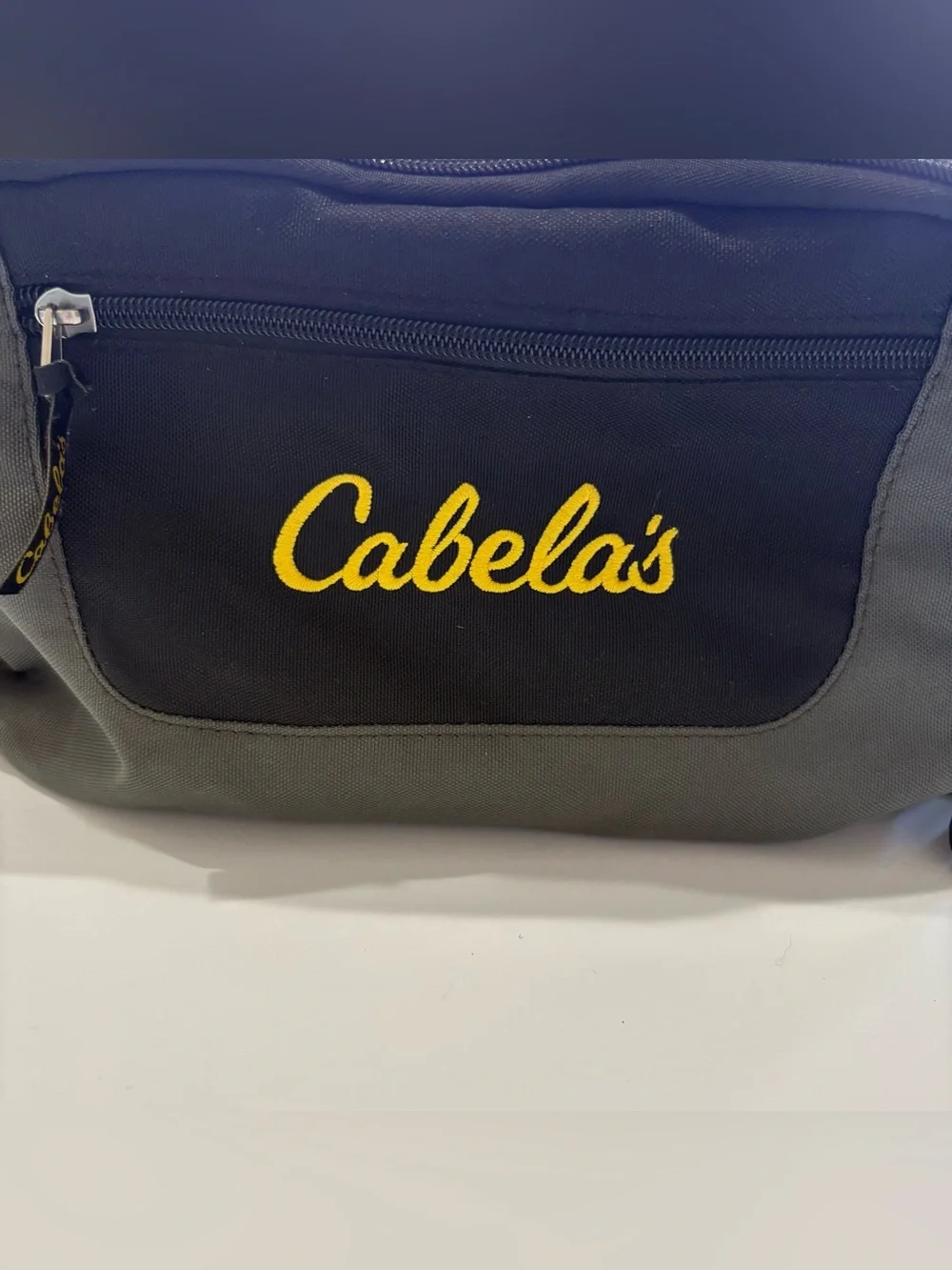 Cabela’s Utility Gear Bag Duffel Travel Fishing Tackle Gray Black 15x10x8